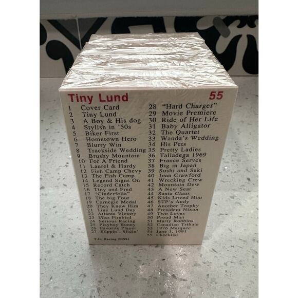 Vintage Set of 4 Tiny Lund  factory sealed 55 card  Set (1991) - Picture 3 of 3